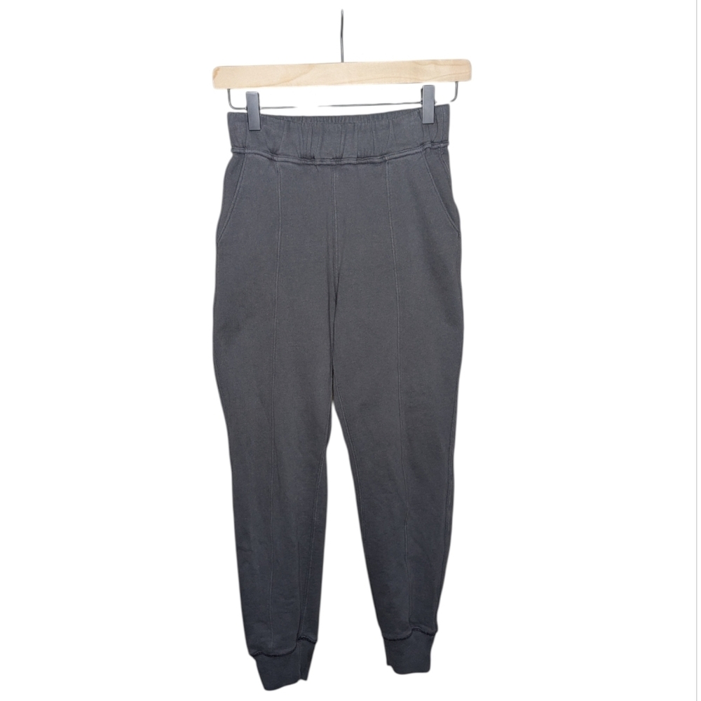 Abercrombie & Fitch Soft A&F Jogger Sweatpants XS Gray Fleece Tapered Lounge